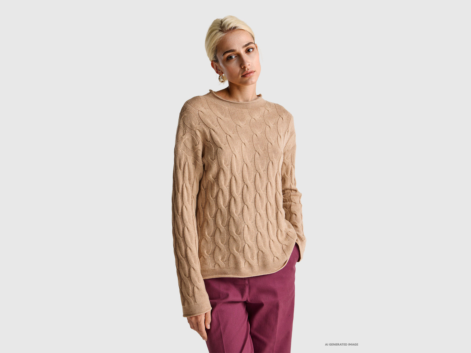 Camisola com tranças em mistura de caxemira - ucb_image_F