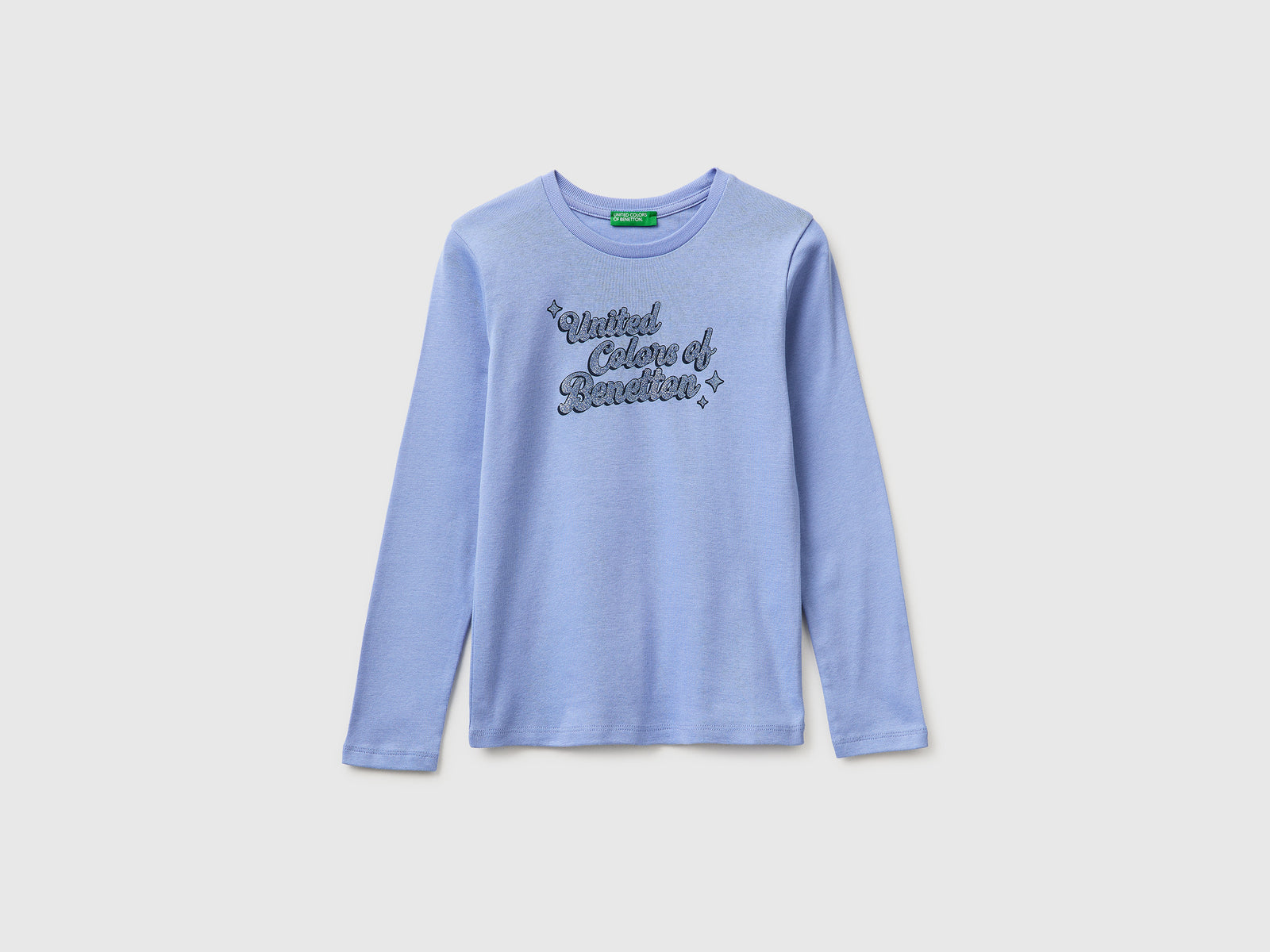 T-shirt with glittery logo in organic cotton - ucb_image_FS