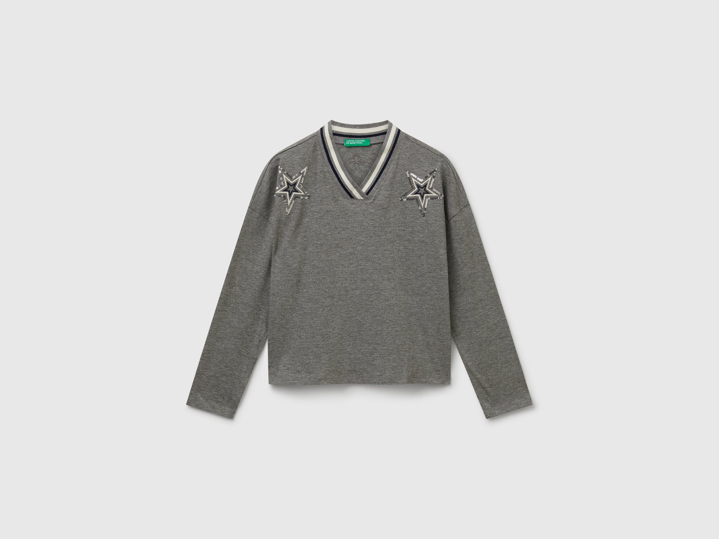 T-shirt com bordado lantejoulas - ucb_image_FS