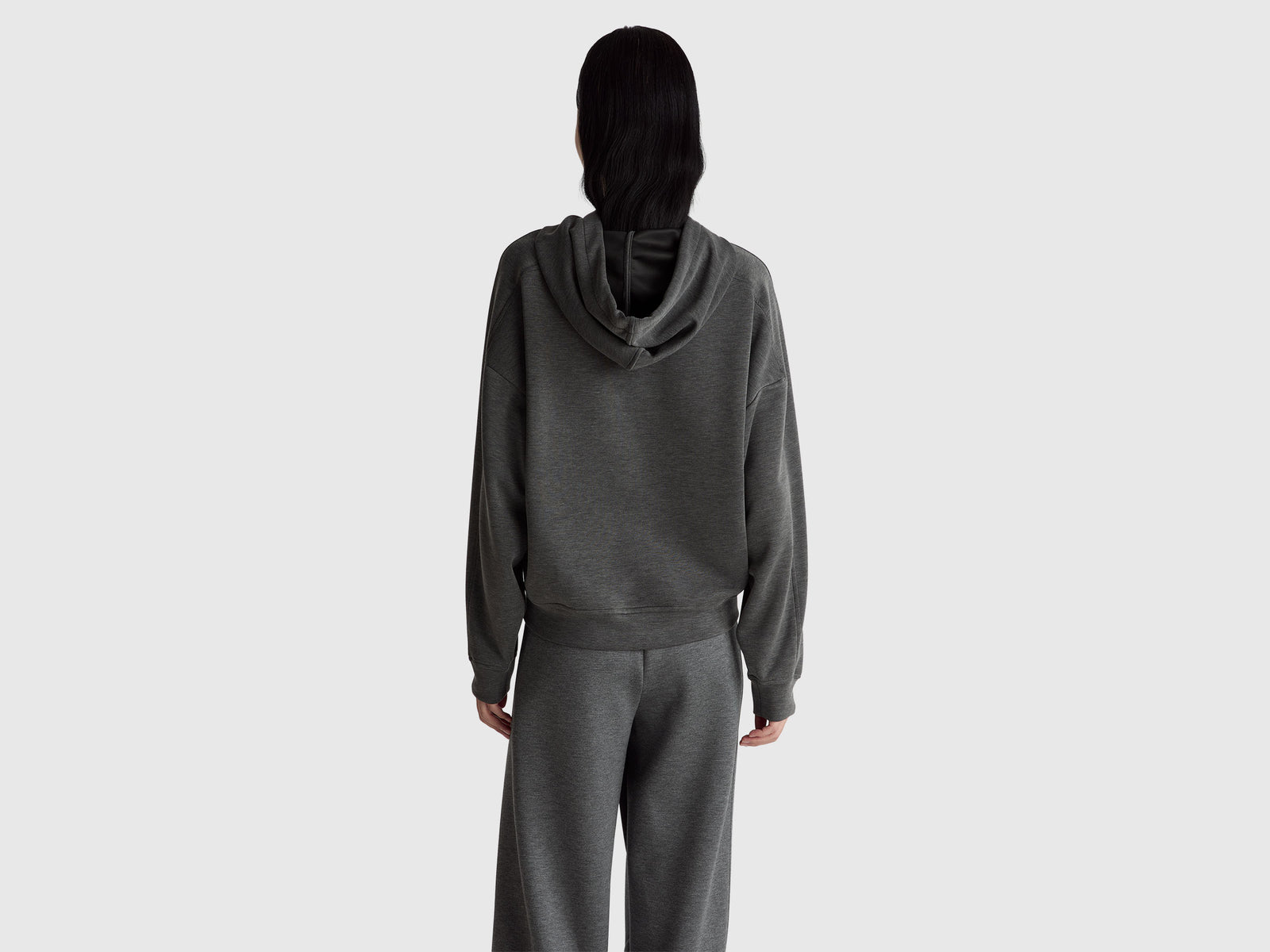 Sweat com capuz em mistura de viscose - ucb_image_B