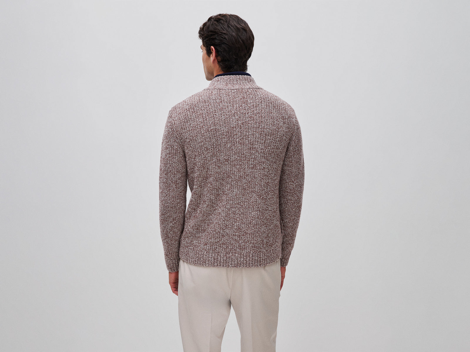 Cardigã com fecho de correr em mistura de lã - ucb_image_B