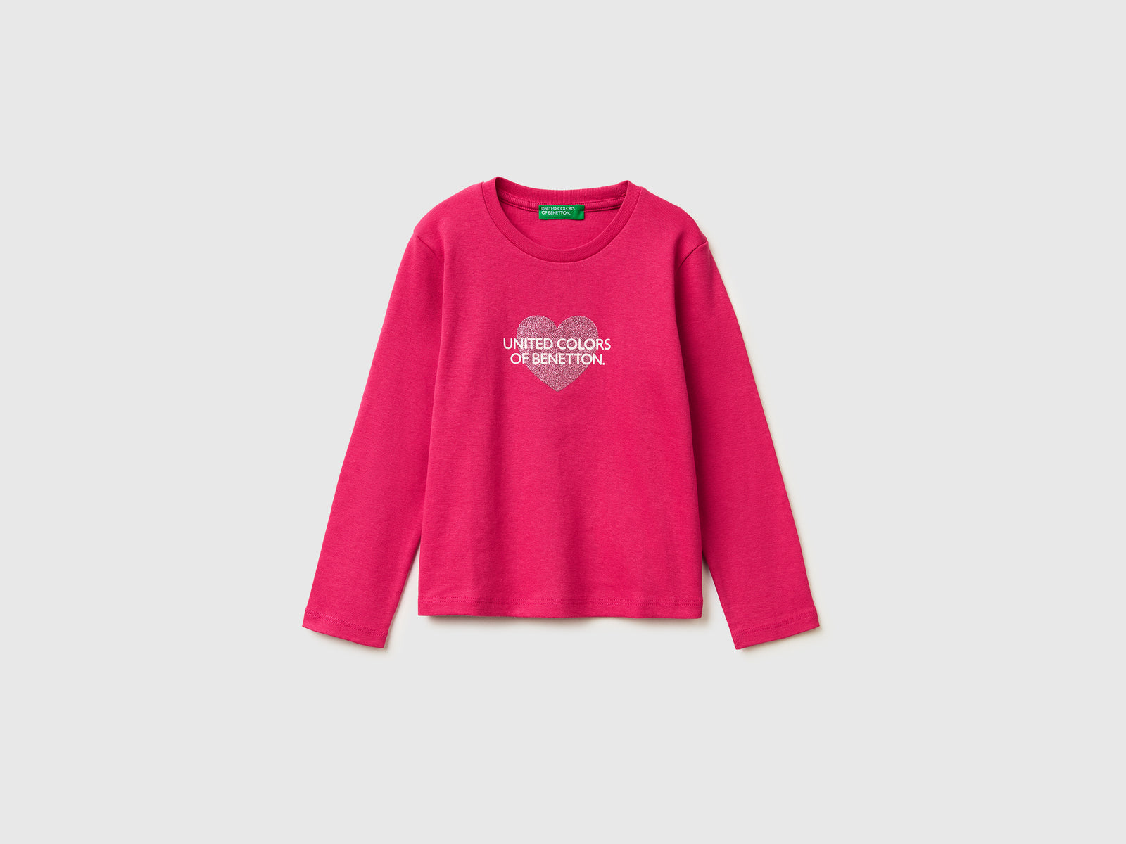 T-shirt com logótipo glitter em algodão orgânico - ucb_image_FS