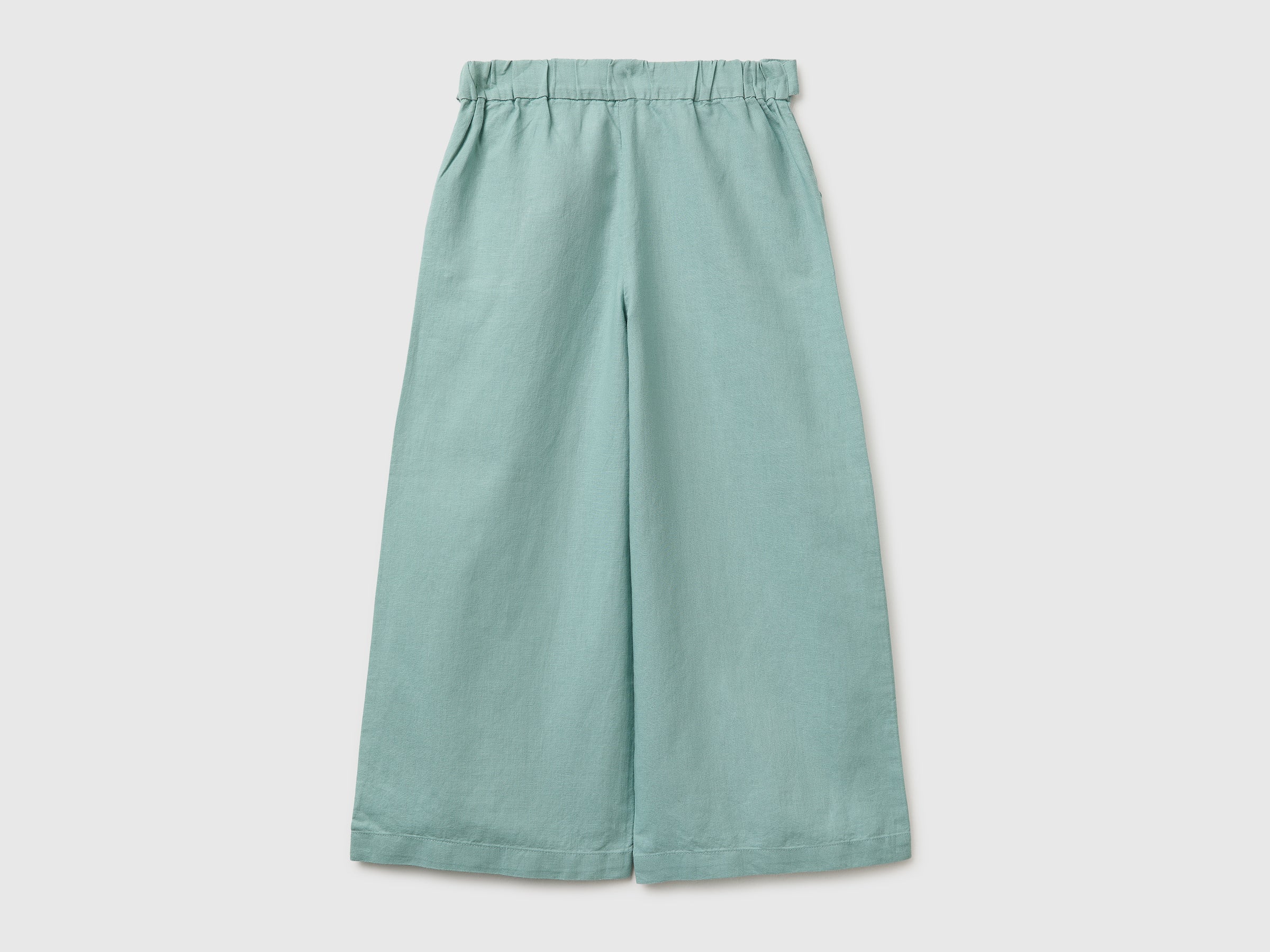 Linen blend trousers with sash - ucb_image_BS