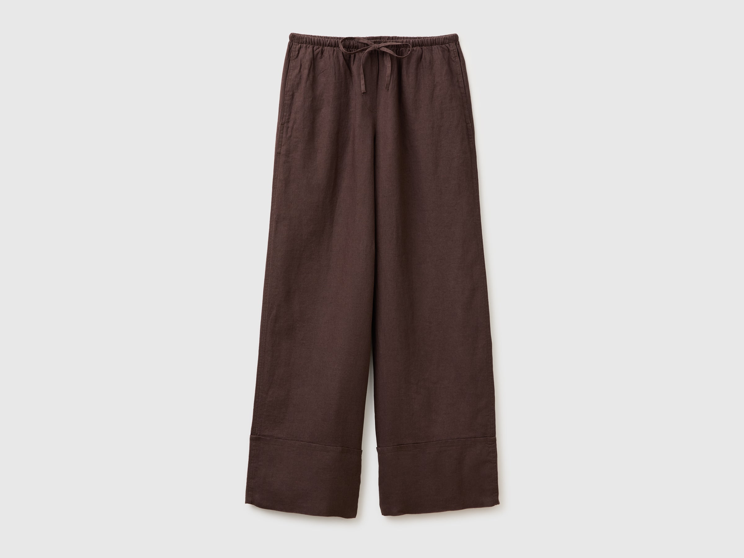 100% linen cuffed trousers - ucb_image_FS