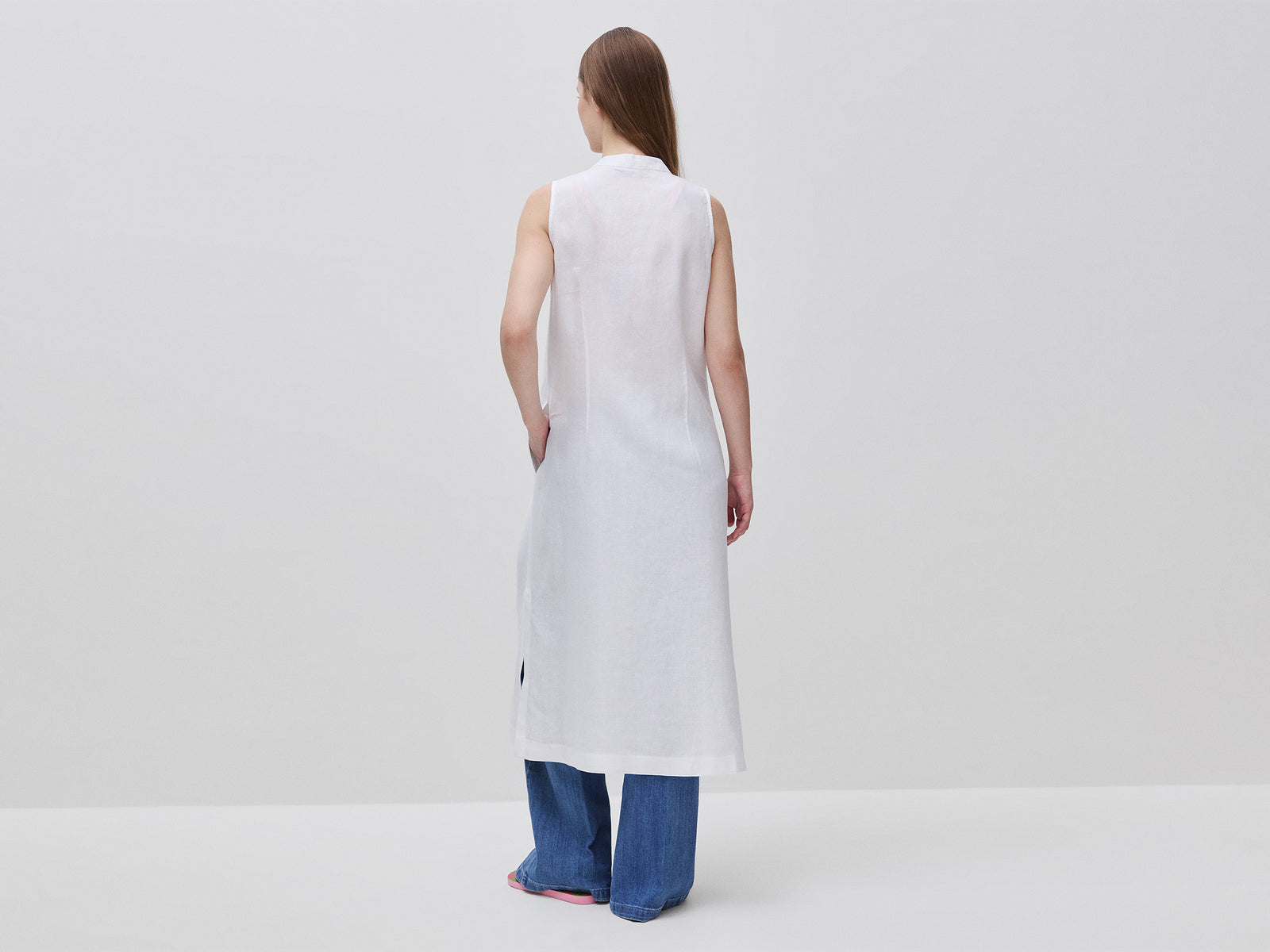 Vestido comprido 100% linho - ucb_image_B