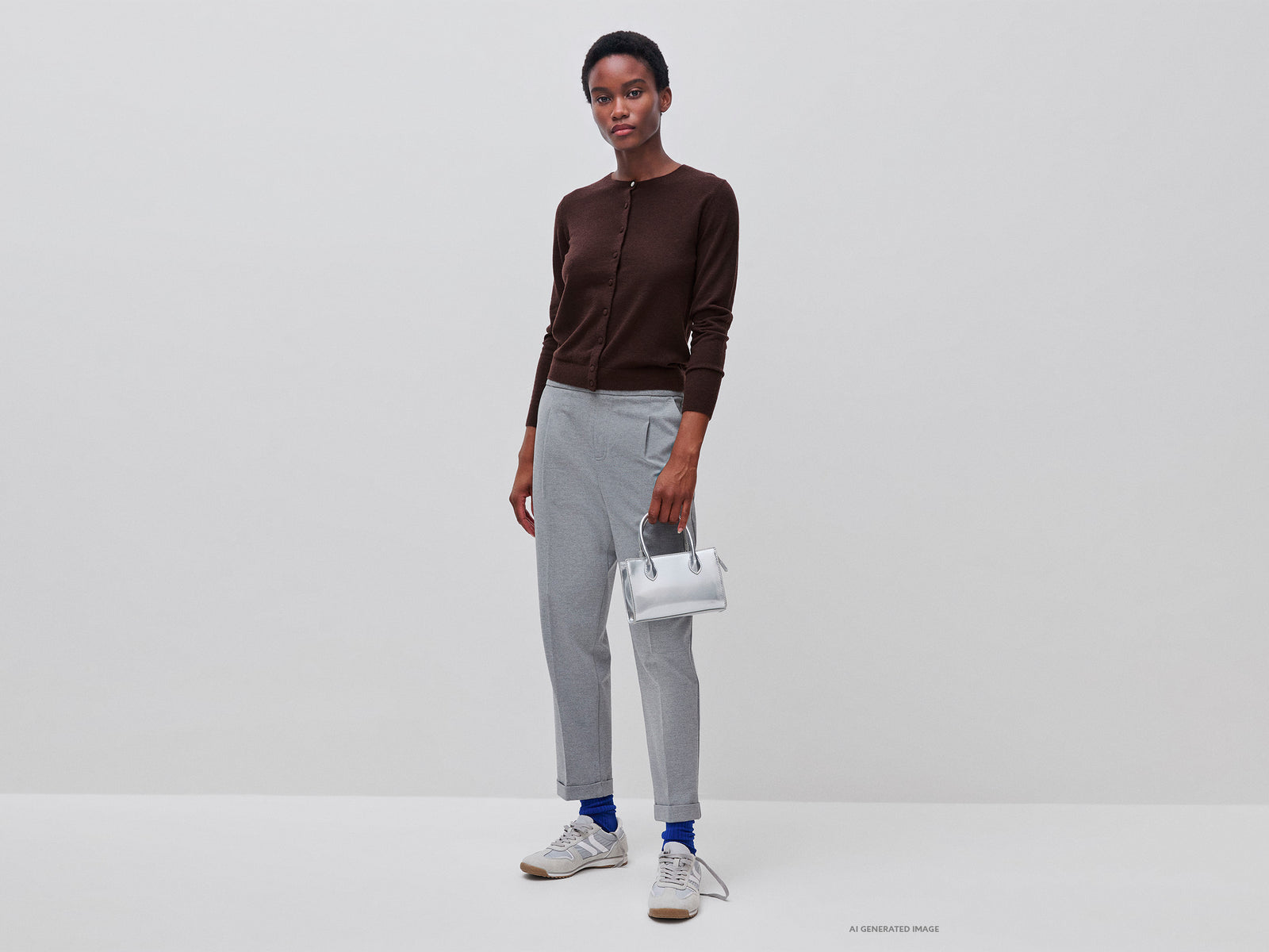Regular fit trousers with crease