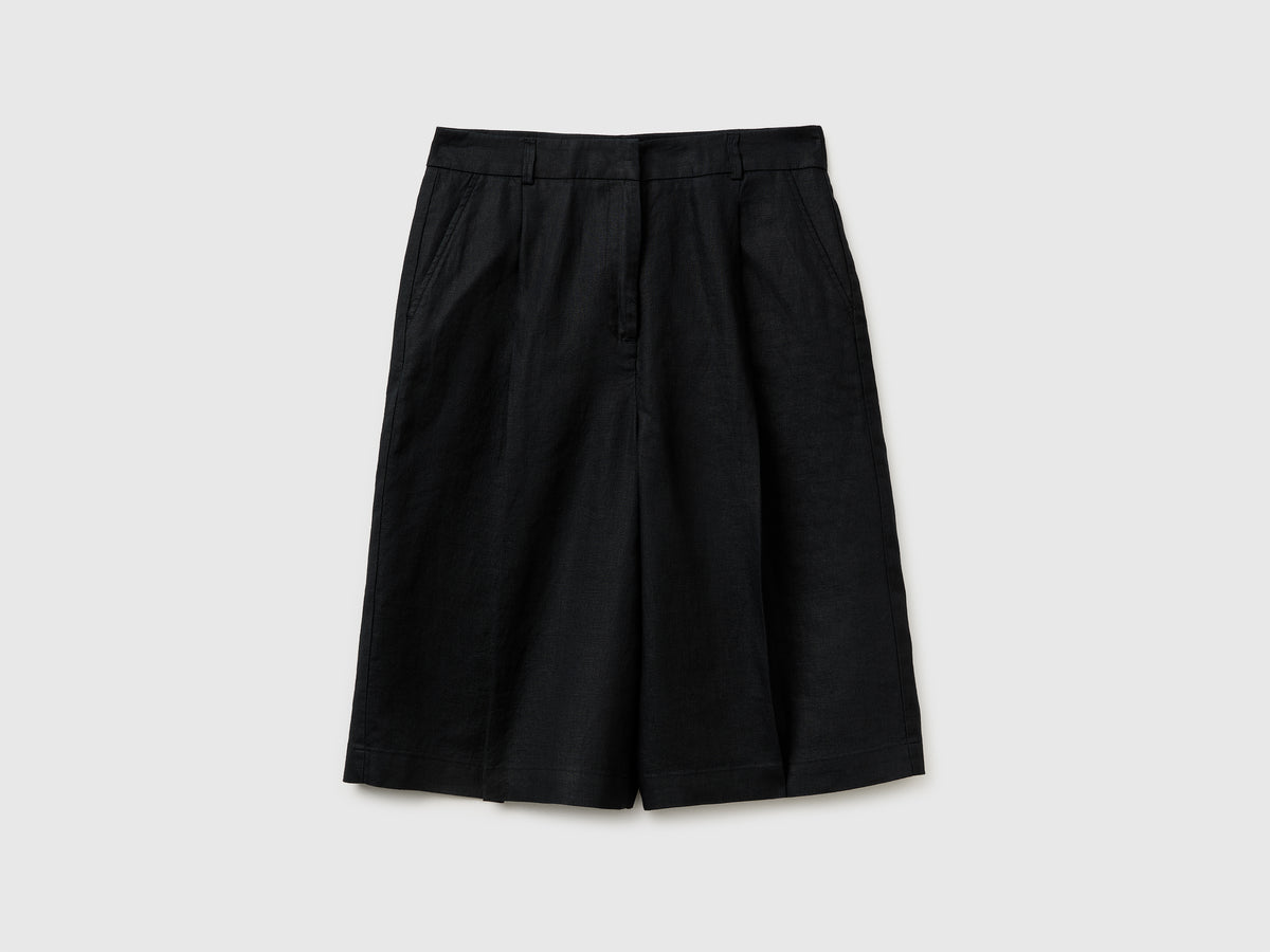 100% linen Bermuda shorts - ucb_image_FS