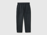 Joggers cropped em mistura de lã - ucb_image_FS