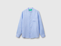 Linen short with Mandarin collar - ucb_image_FS