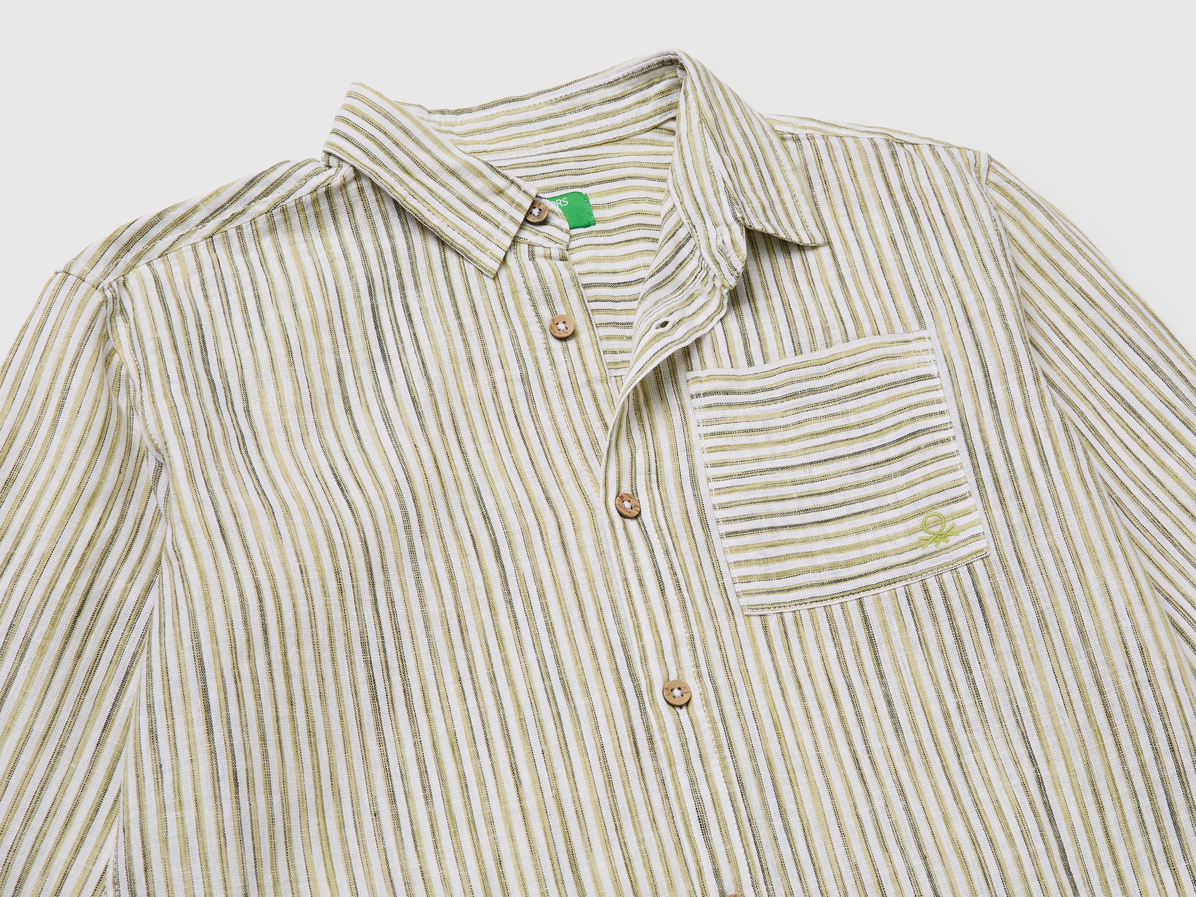 Striped linen blend shirt - ucb_image_DS1