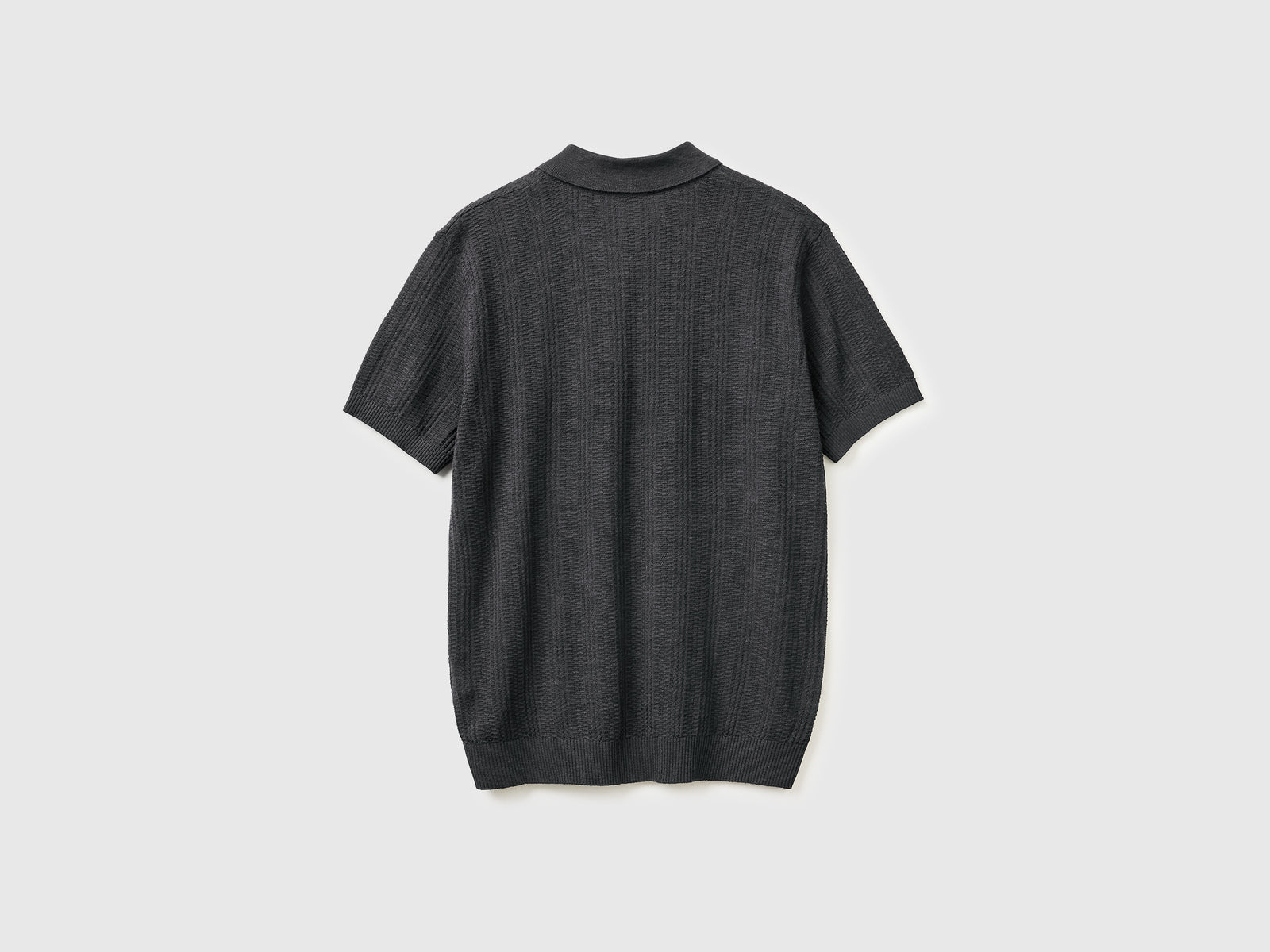 Textured linen blend polo shirt - ucb_image_BS