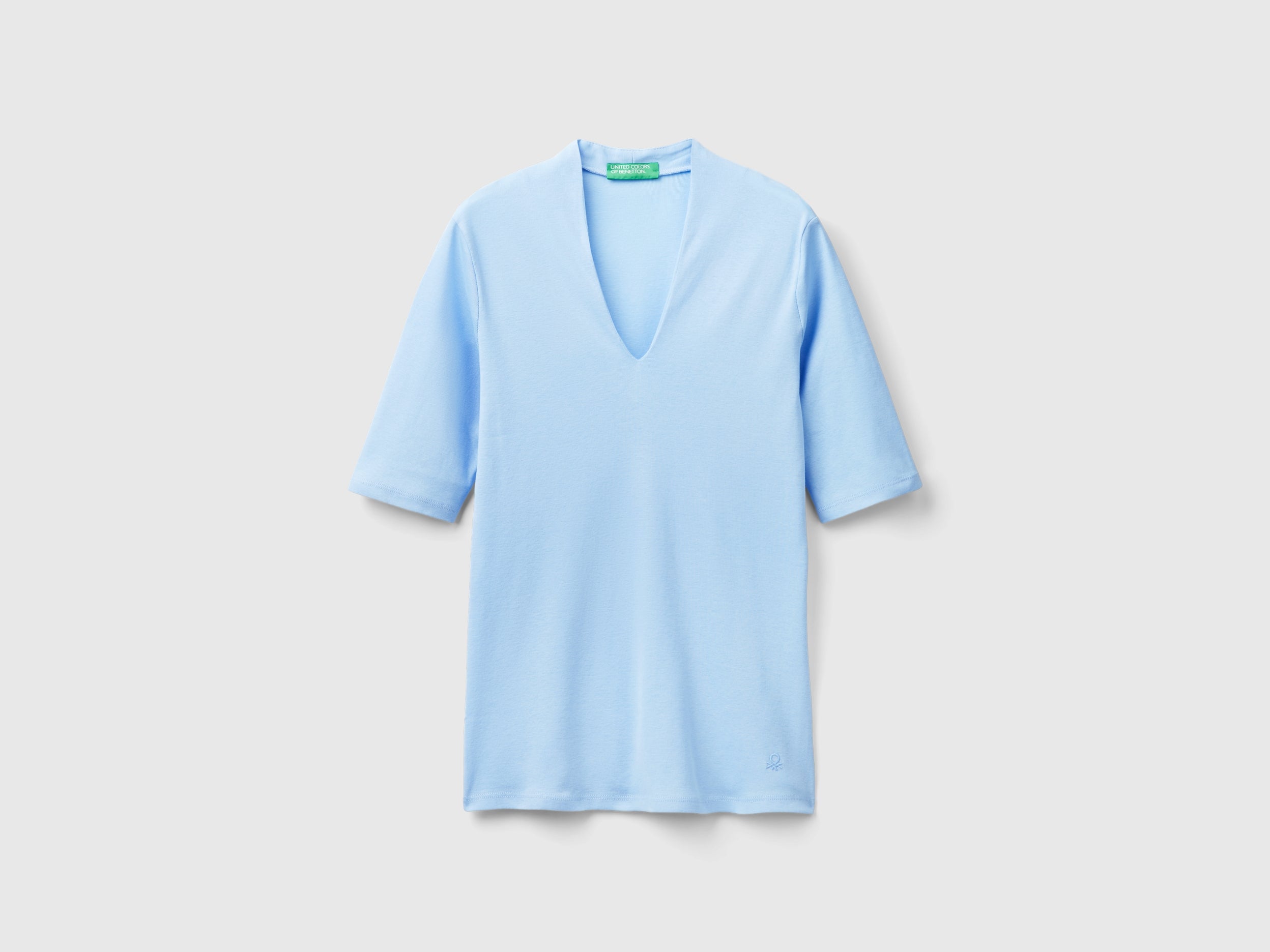 T-shirt slim fit em algodão de fibra longa - ucb_image_FS