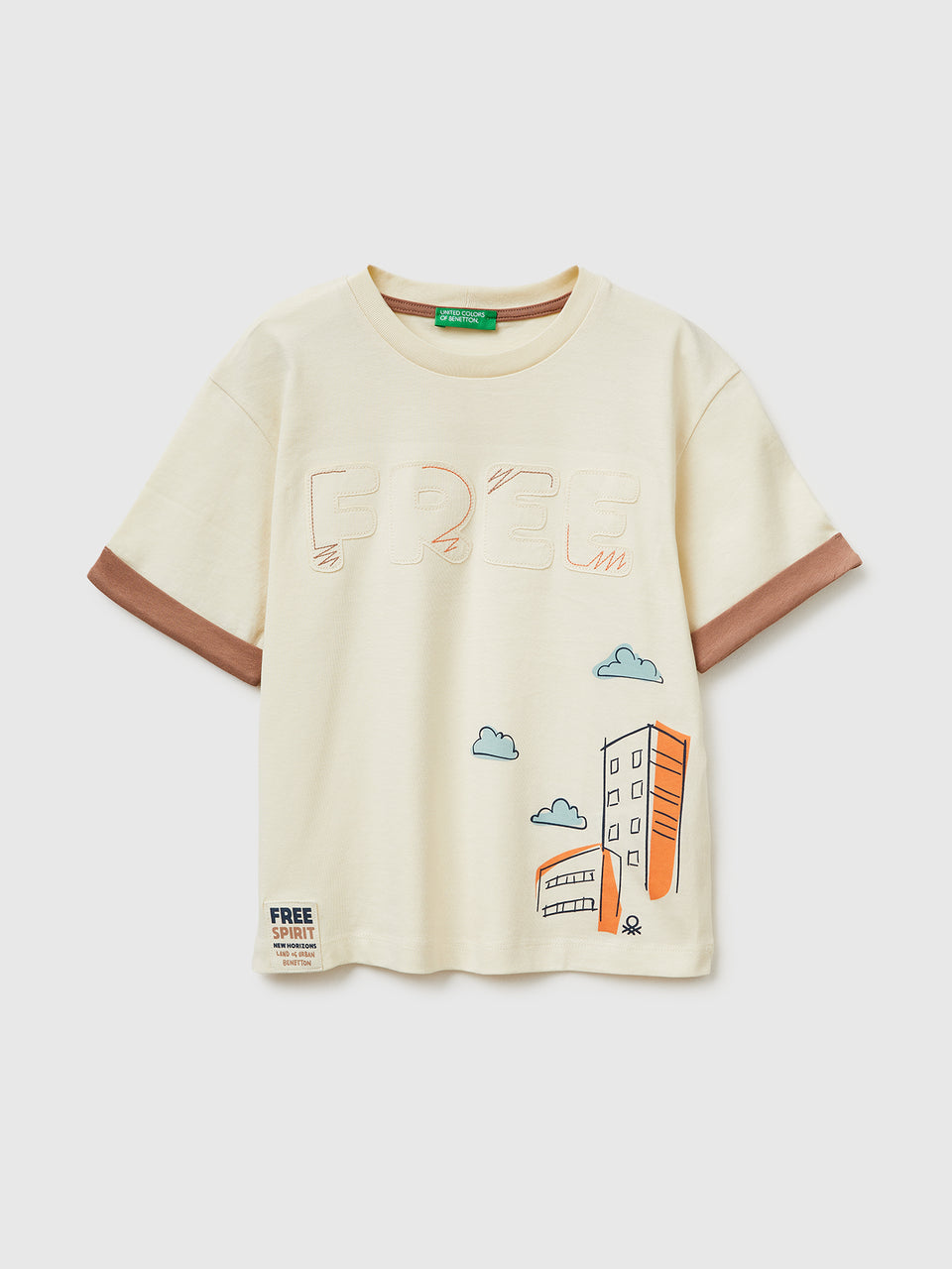 Organic cotton T-shirt with print - ucb_image_FS