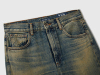 Jeans wide cropped fit efeito vintage - ucb_image_DS1
