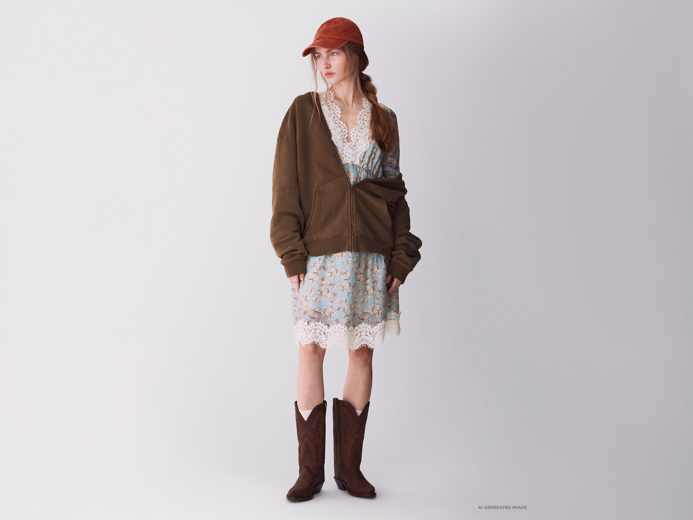 Vestido estampado com renda - ucb_image_FY