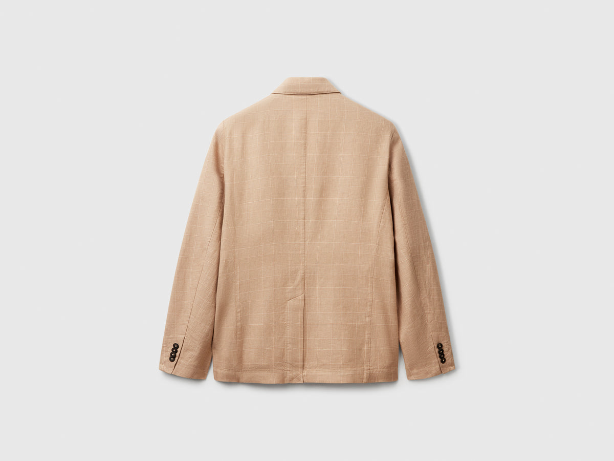 Blazer riscado em mistura de linho - ucb_image_BS