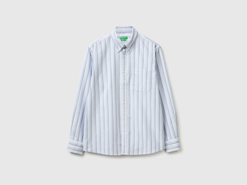 Camisa azul-claro às riscas button down - ucb_image_FS
