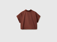 Cropped shirt with drawstring - ucb_image_BS