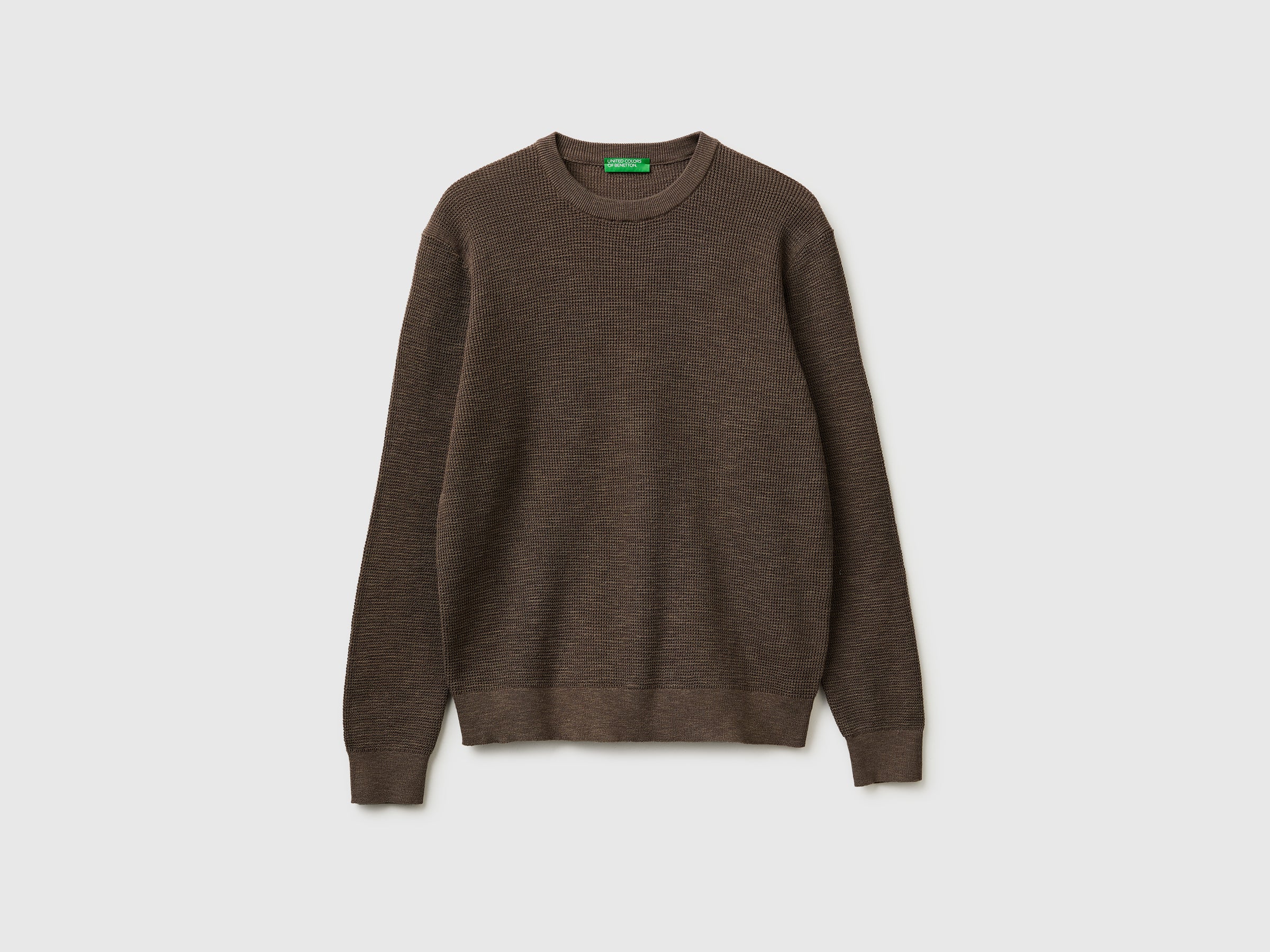 Crew neck sweater in linen blend - ucb_image_FS