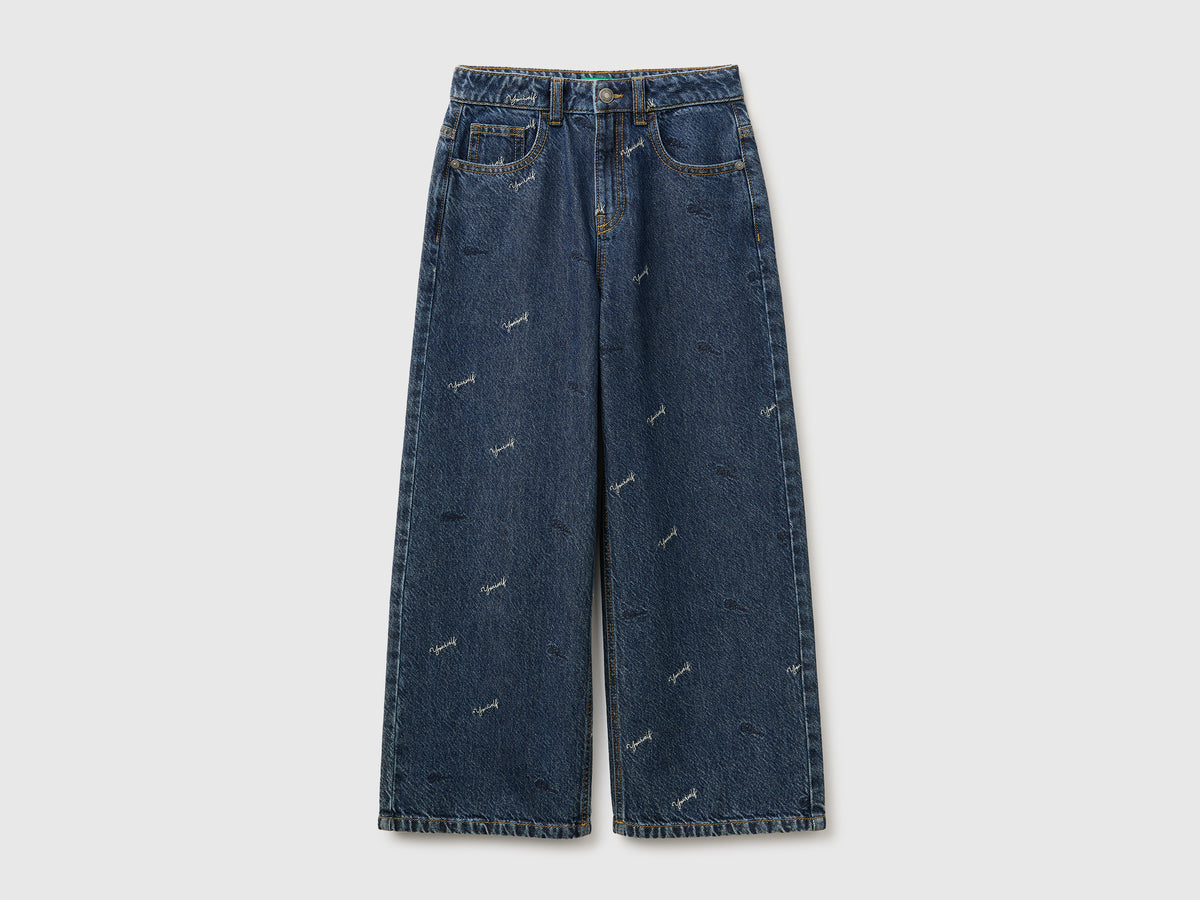 Jeans wide fit com bordados - ucb_image_FS