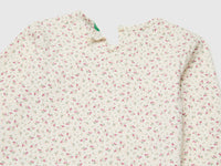 T-shirt às flores em algodão stretch - ucb_image_DS1