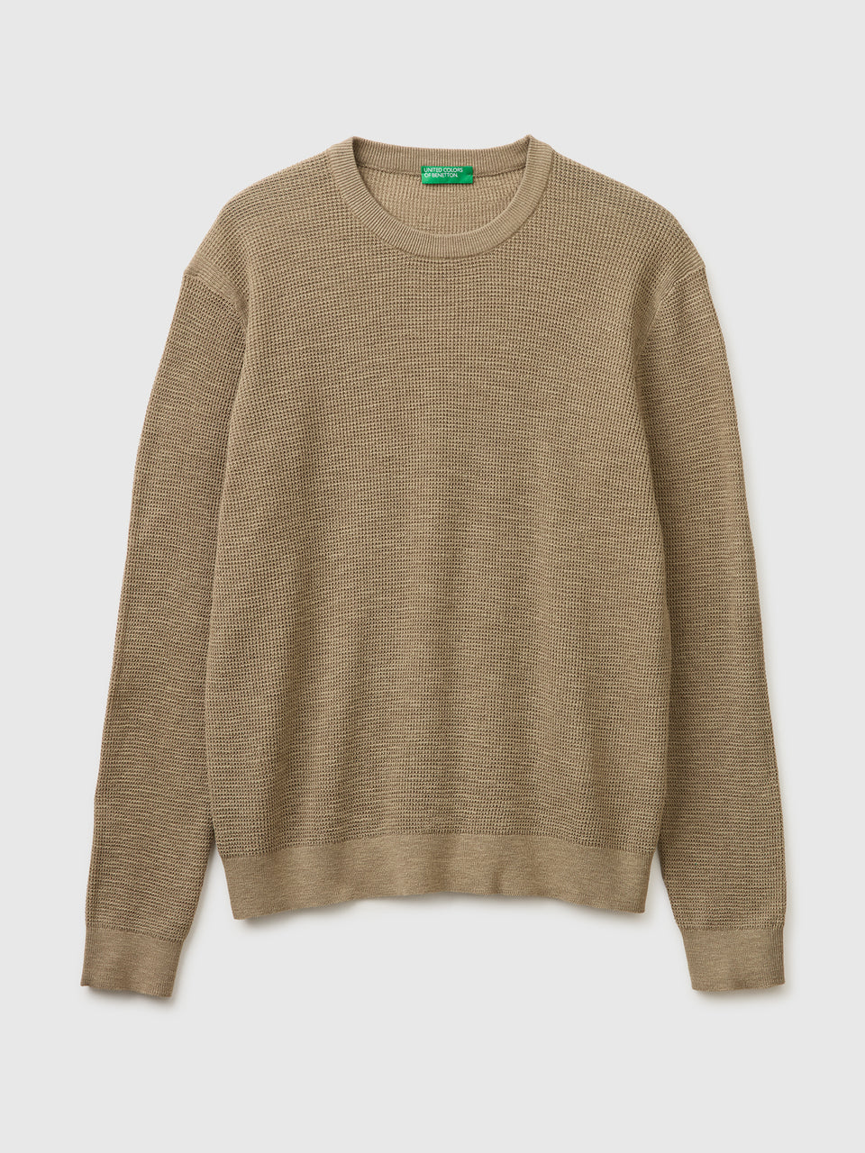 Crew neck sweater in linen blend - ucb_image_FS