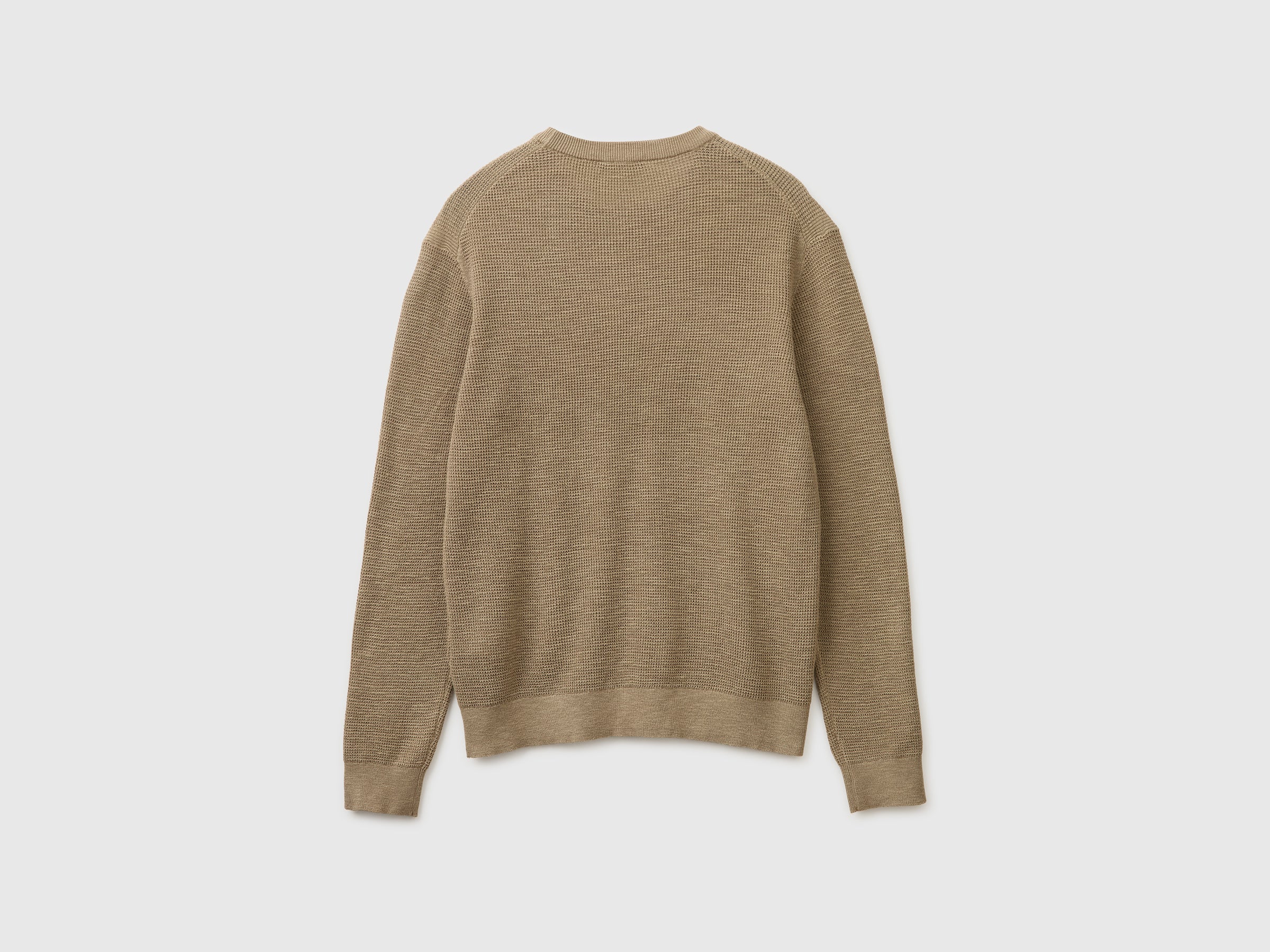 Crew neck sweater in linen blend - ucb_image_BS