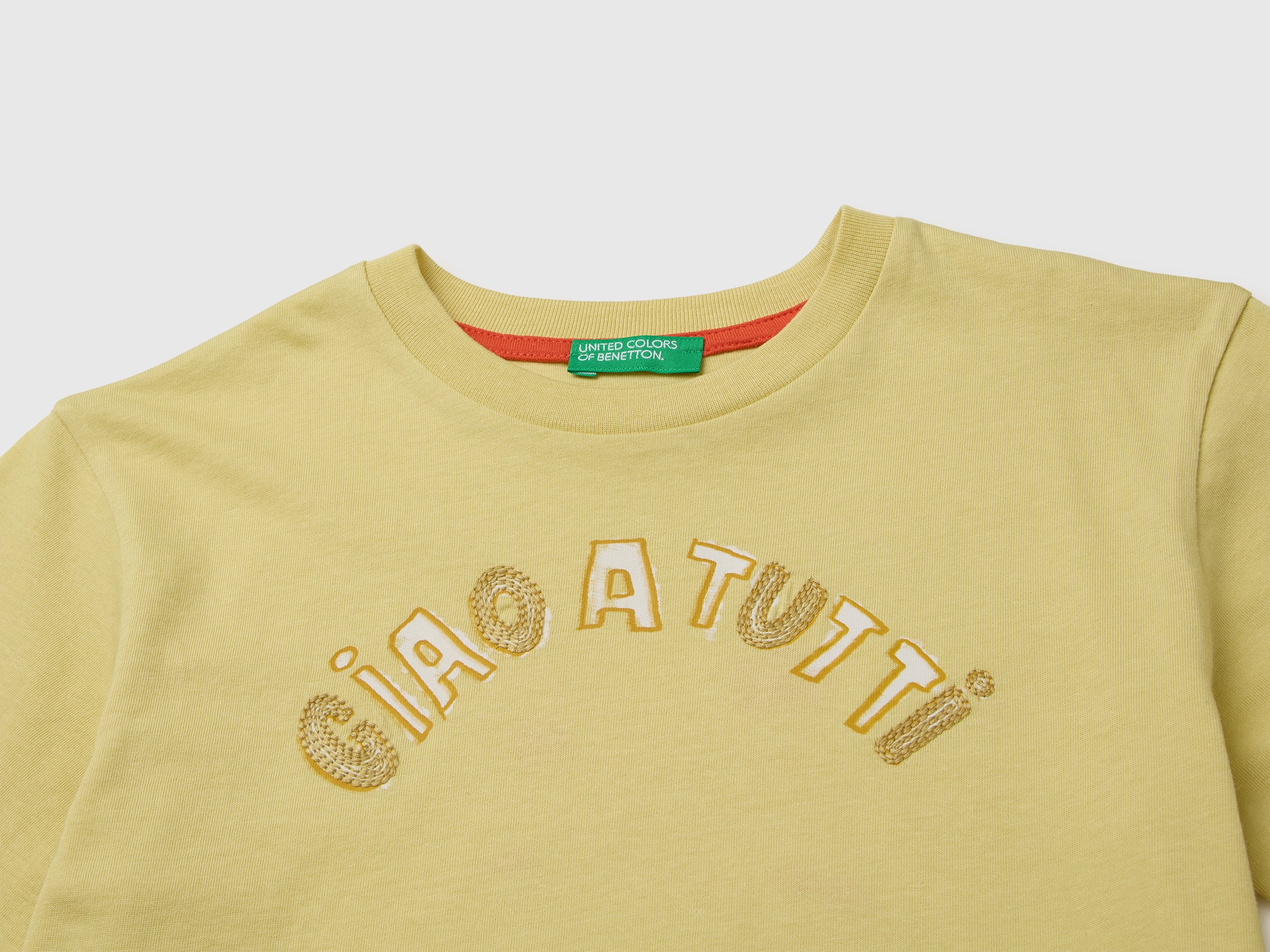 Oversized T-shirt with print and embroidery - ucb_image_DS1