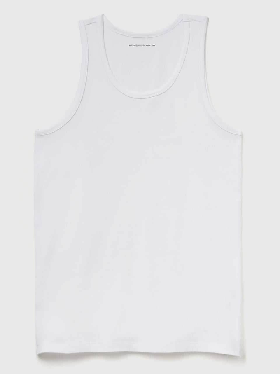 T-shirt sem mangas de roupa interior em algodão orgânico stretch - ucb_image_FS