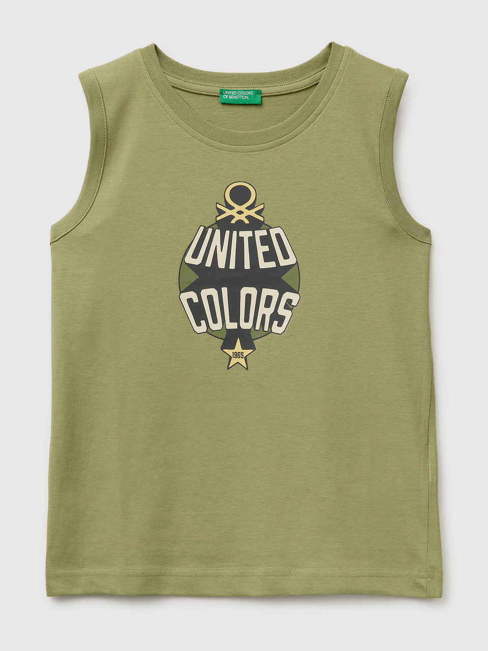 Organic cotton tank top with logo print - ucb_image_FS
