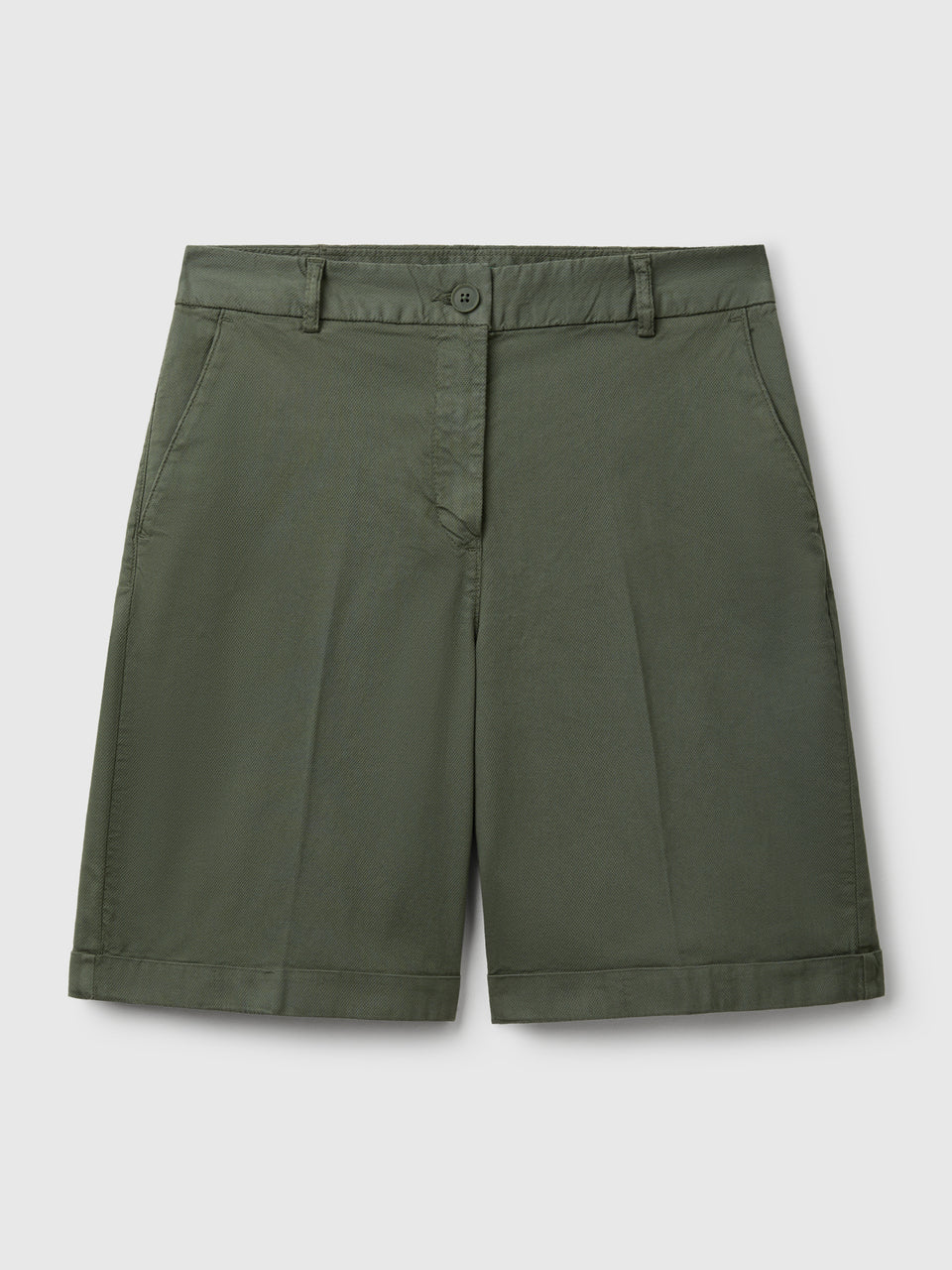 Bermudas with cuff in stretch cotton - ucb_image_FS
