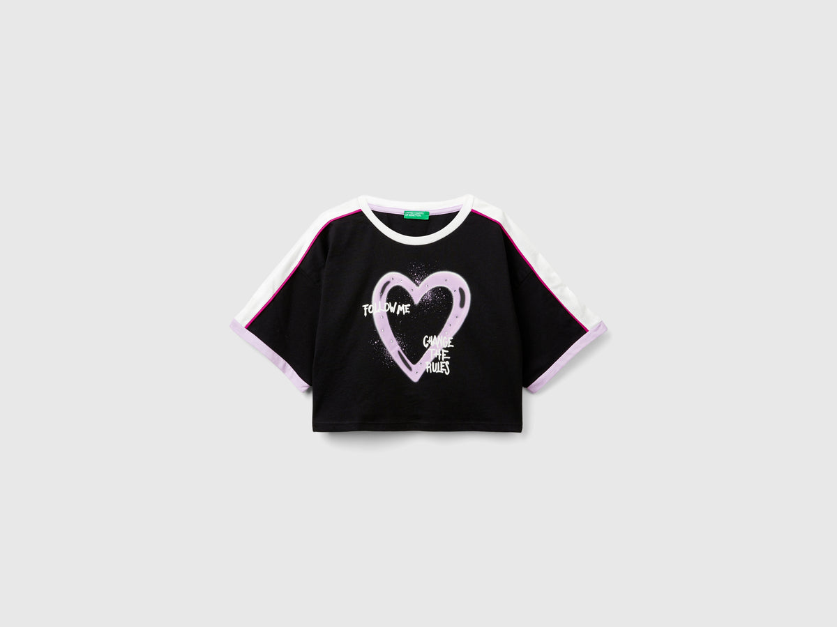 T-shirt com estampa graffiti e strass - ucb_image_FS