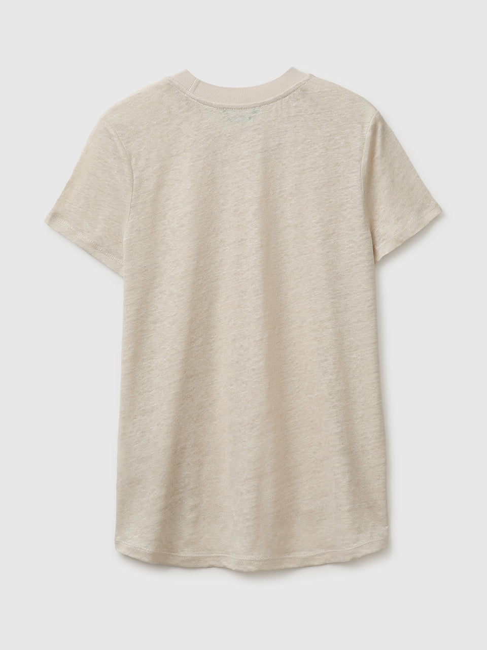 Crew neck T-shirt in pure linen - ucb_image_BS