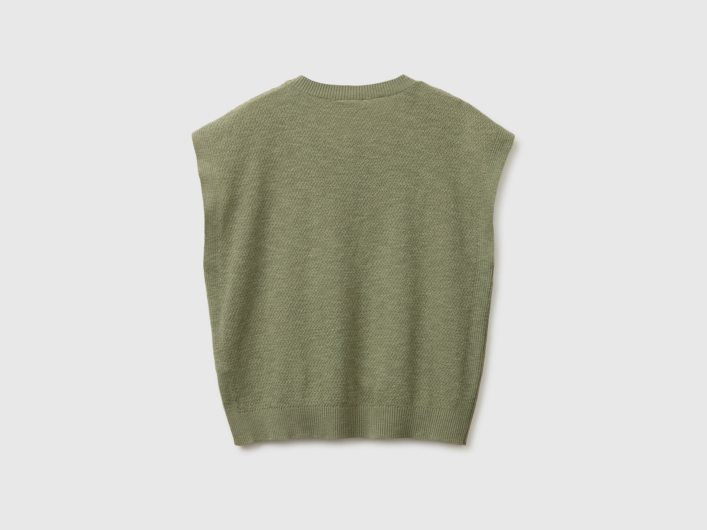 Sleeveless linen blend sweater - ucb_image_BS