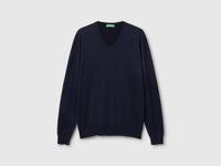 Camisola em algodão puro com decote em V - ucb_image_FS
