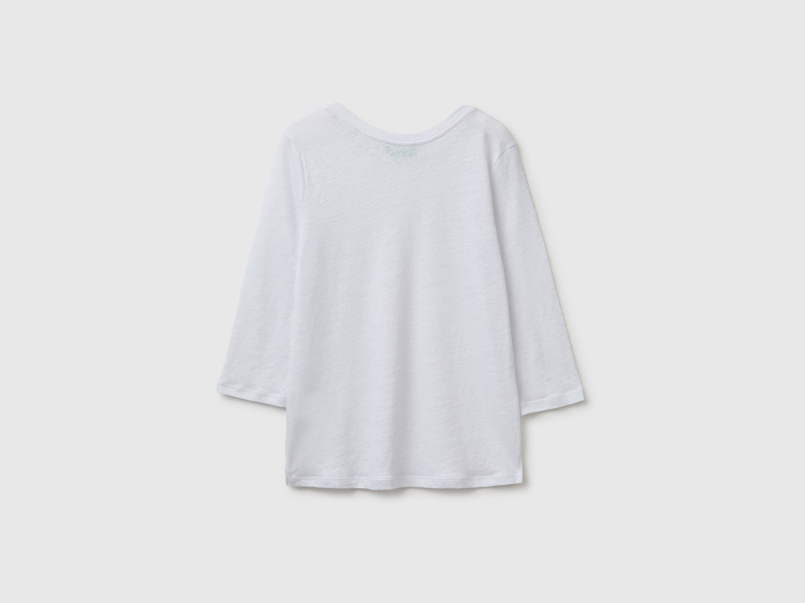 Boat-neck T-shirt in pure linen - ucb_image_BS