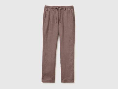 Pure linen drawstring trousers - ucb_image_FS