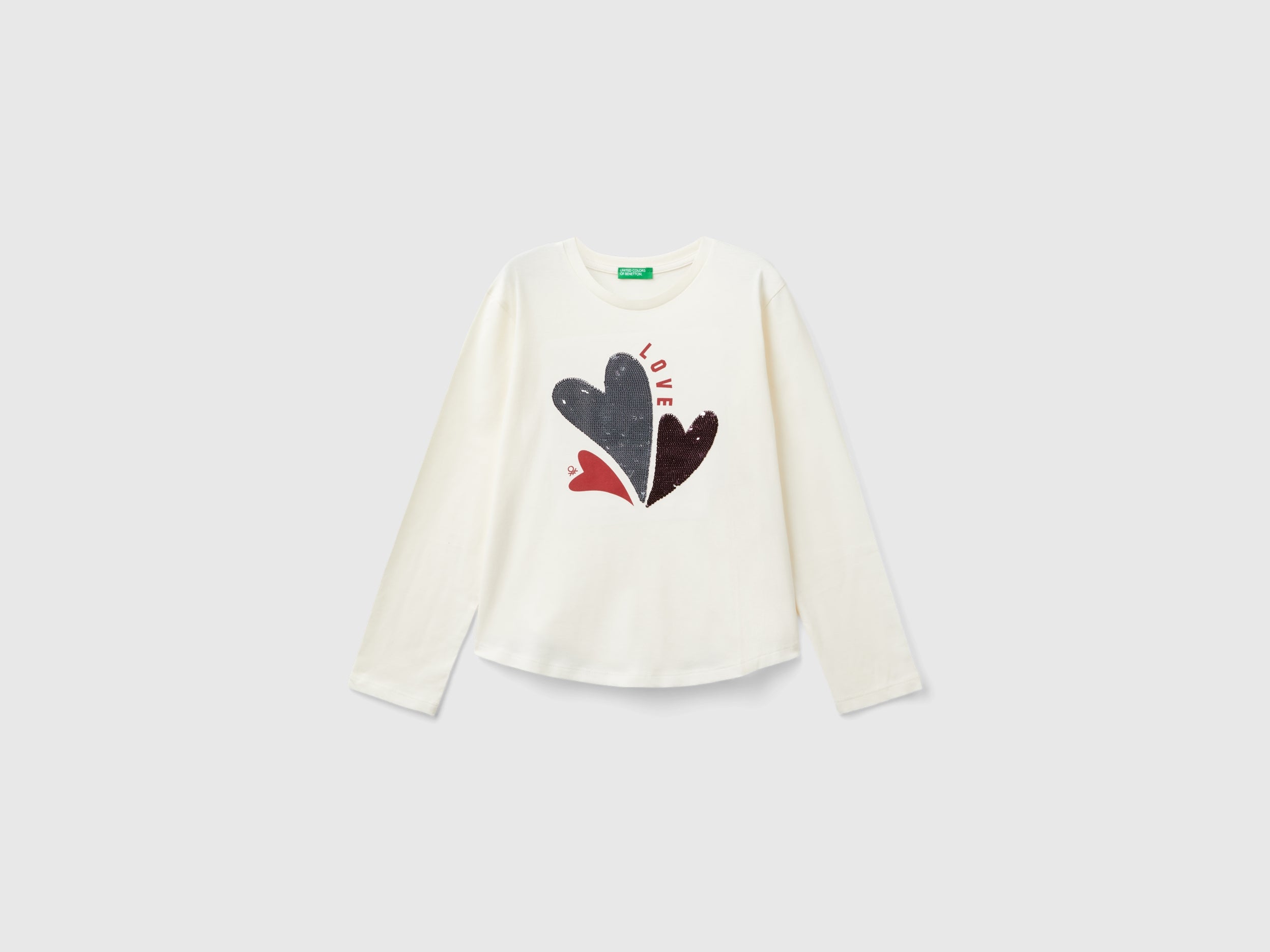 T-shirt com lantejoulas em algodão orgânico - ucb_image_FS