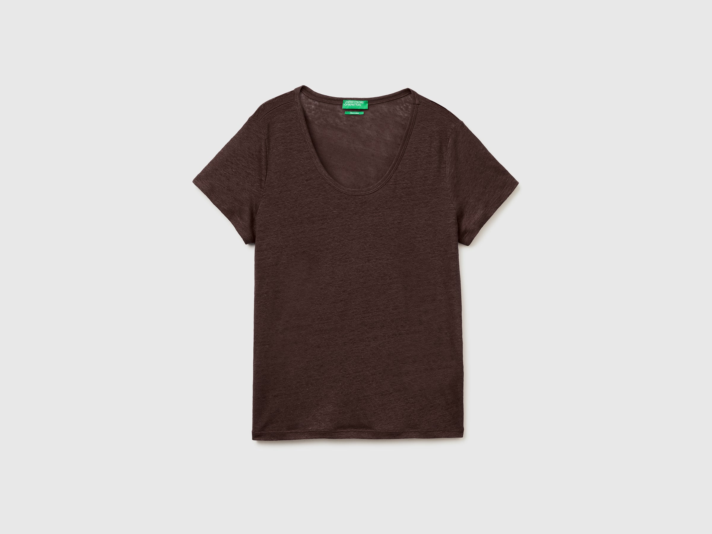 Round-neck T-shirt in pure linen - ucb_image_FS