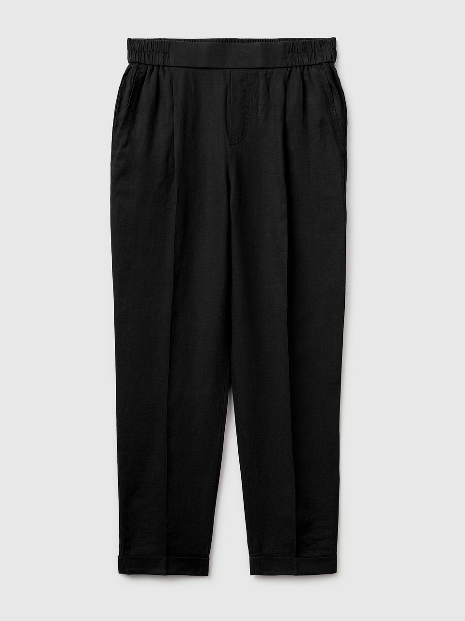 100% linen cigarette trousers - ucb_image_FS