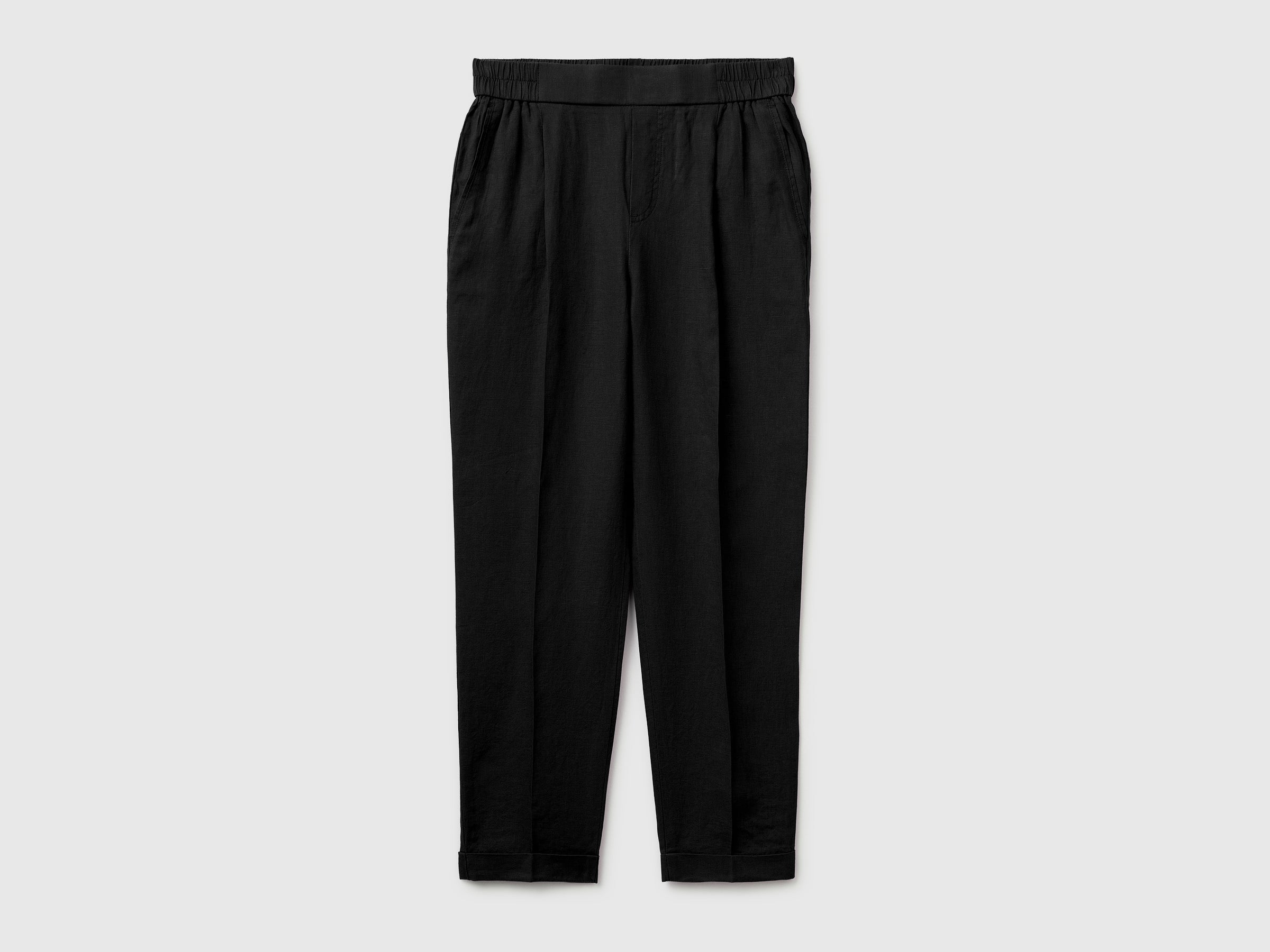 100% linen cigarette trousers - ucb_image_FS