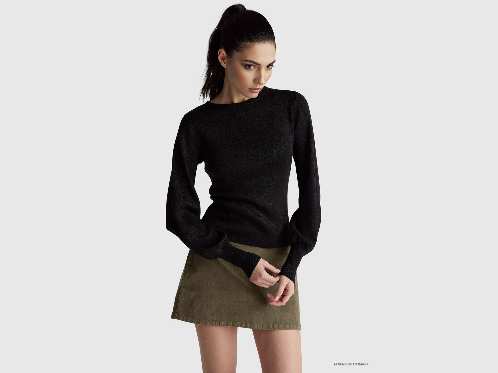 Camisola com cinto e lurex - ucb_image_F