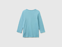Slim fit t-shirt with boat neck - ucb_image_BS