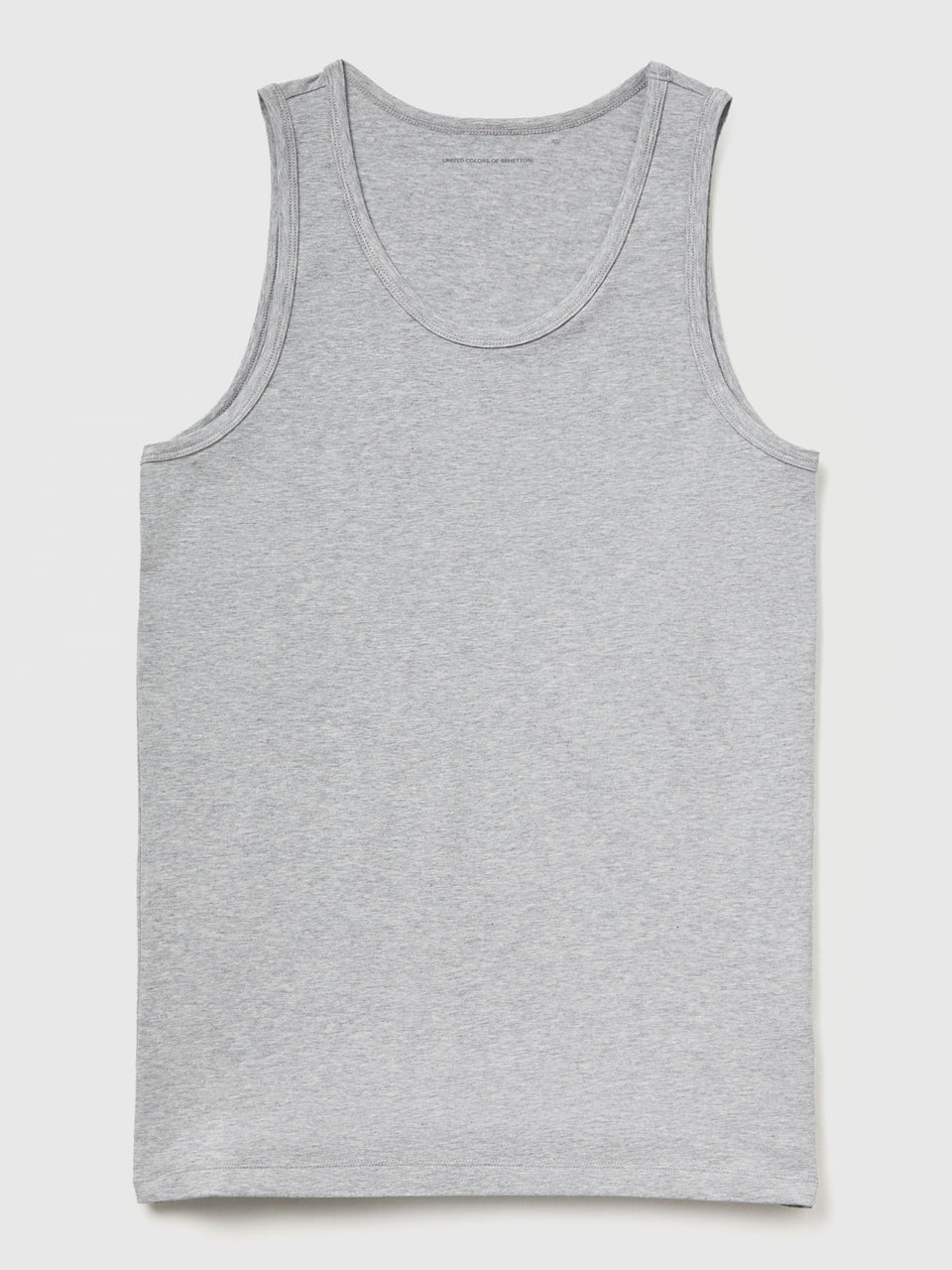 T-shirt sem mangas de roupa interior em algodão orgânico stretch - ucb_image_FS