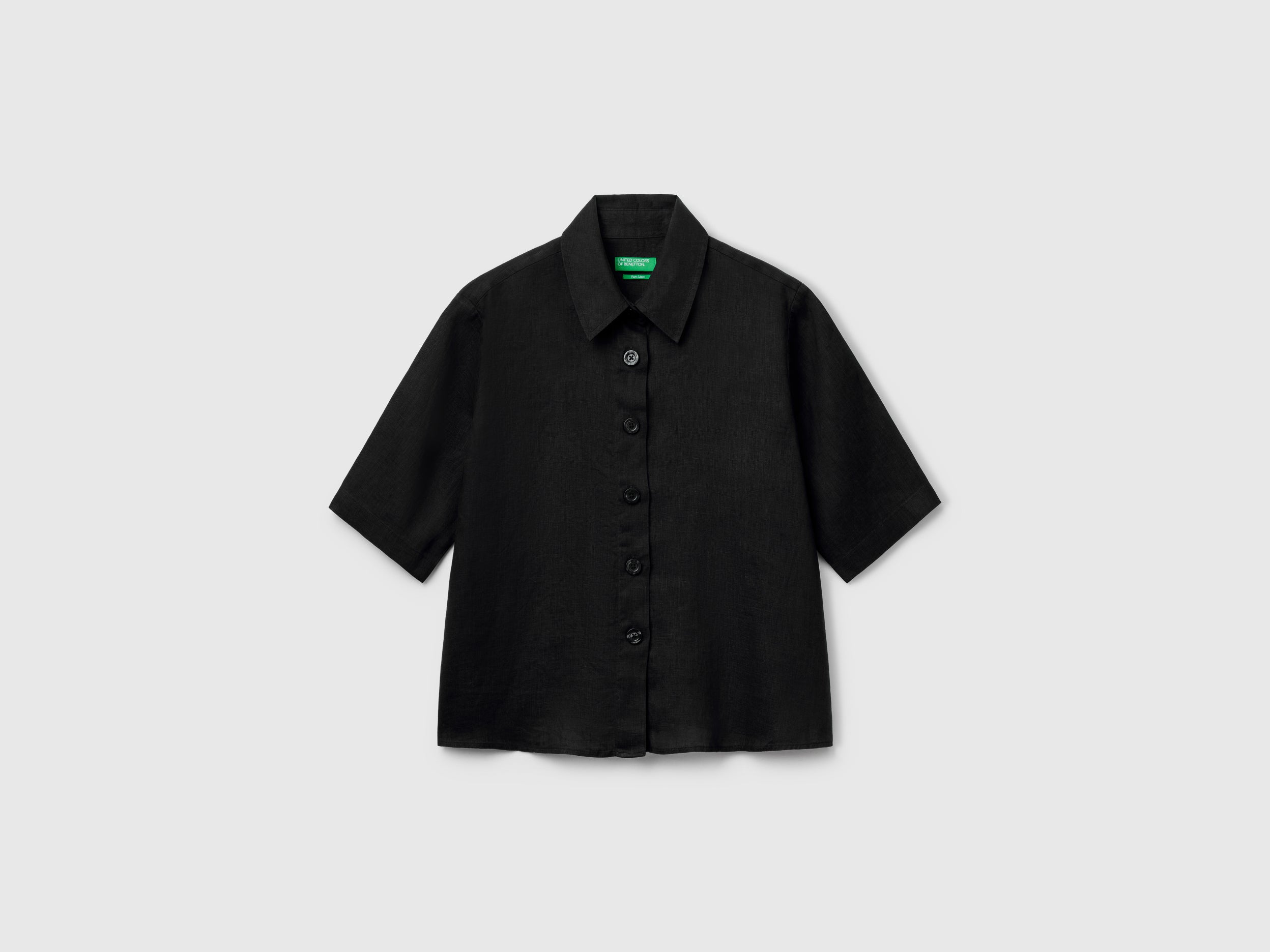 Short shirt in pure linen - ucb_image_FS