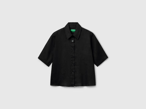 Short shirt in pure linen - ucb_image_FS