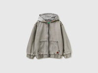 Denim bomber jacket with fleece hood - ucb_image_FS