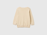 Beige sweater with boat neck - ucb_image_BS