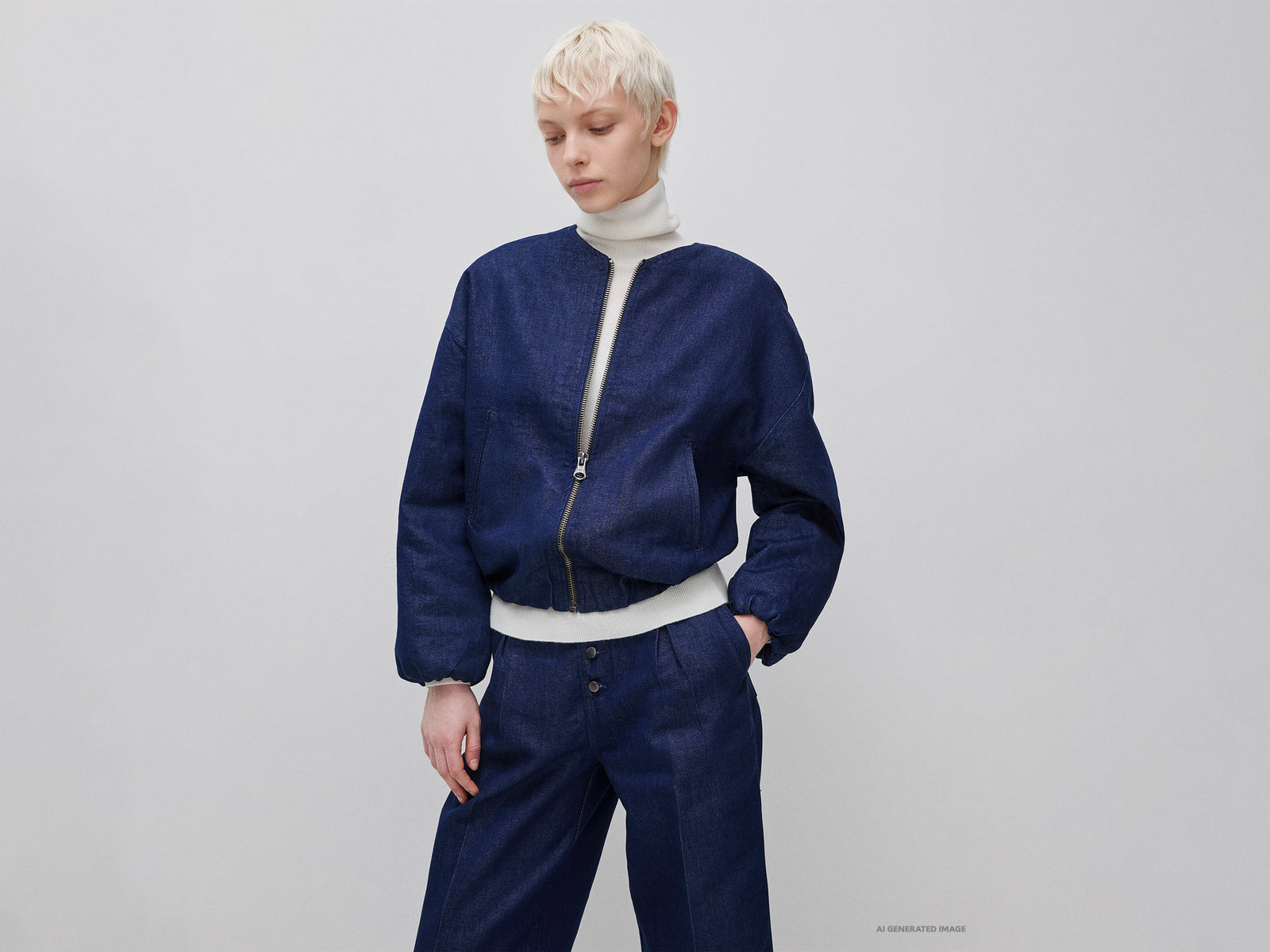 Bomber em denim com lurex - ucb_image_F