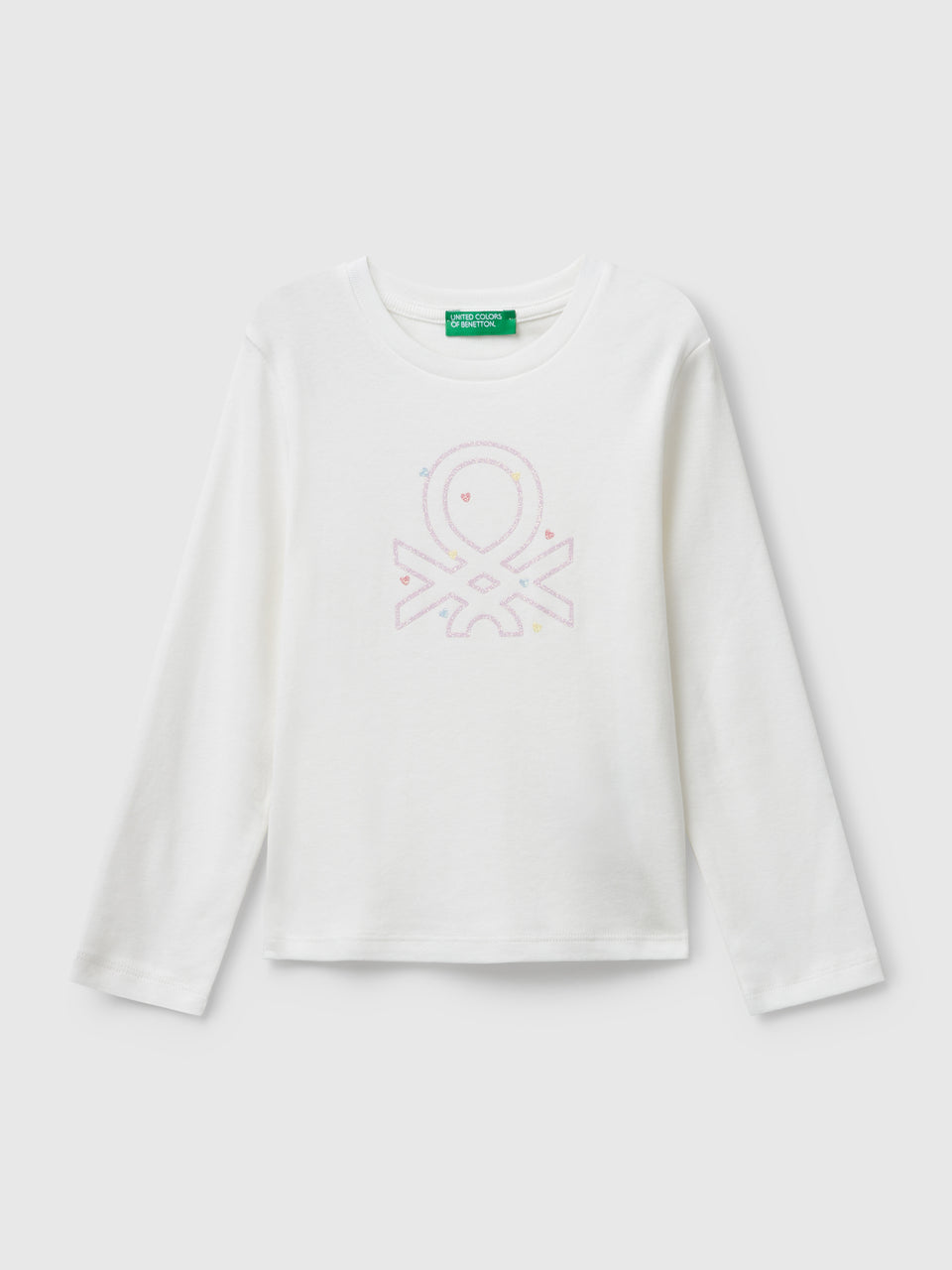 T-shirt com logótipo glitter em algodão - ucb_image_FS
